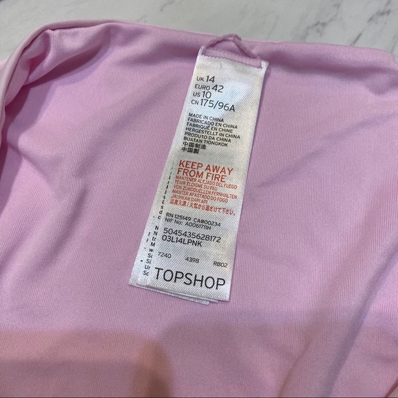 New! Topshop Cutout Pink Swim Bikini Bottoms - Picture 3 of 6